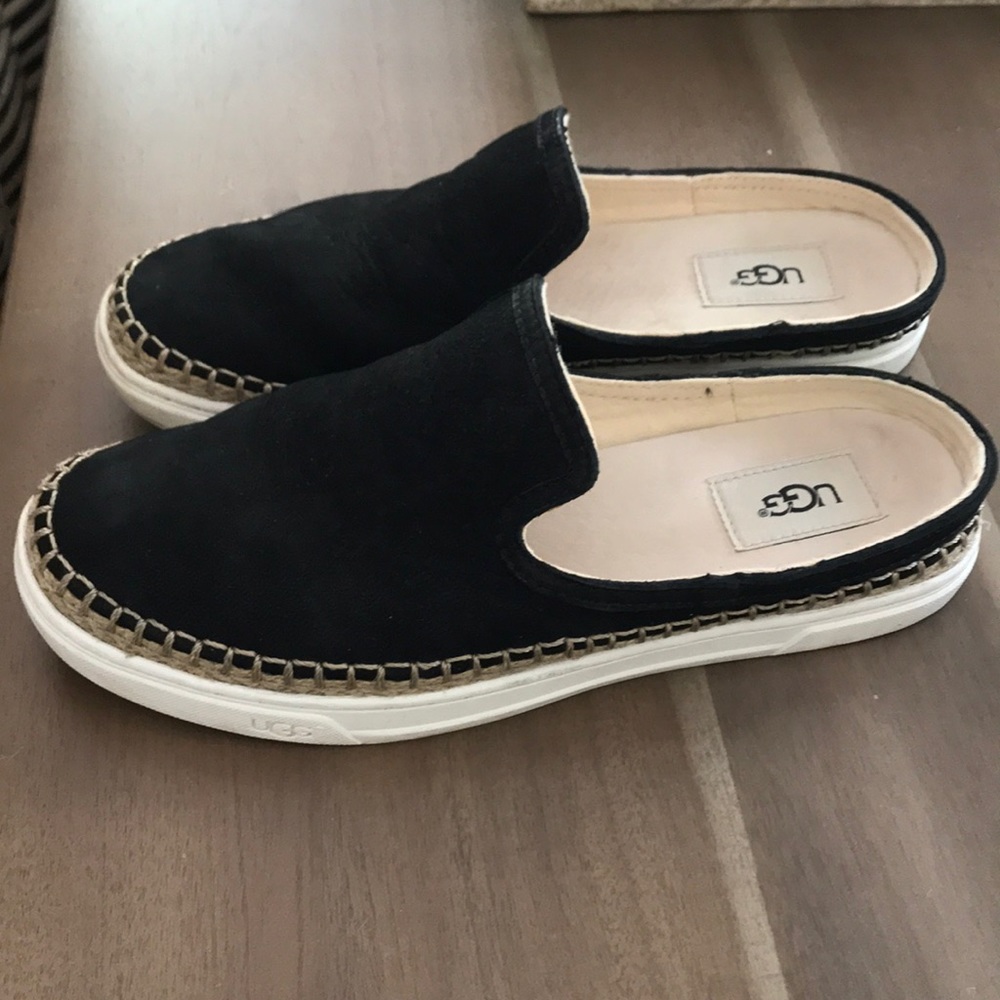 Black Ugg Slip-On Flats
